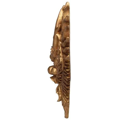 Tibetan Dragon Mask Wall Sculpture