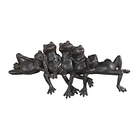 Lazy Daze Knot of Frogs Sill Sitters
