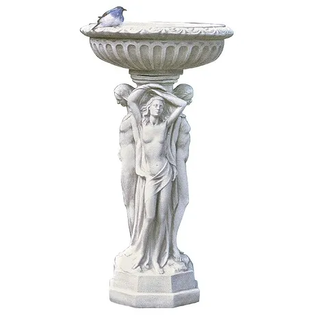 Column of the Maenads Pedestal Font Birdbath