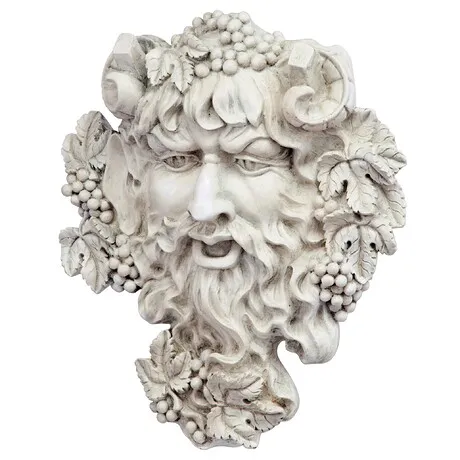 Bacchus, God of Wine Greenman Wall Sculpture: Medium