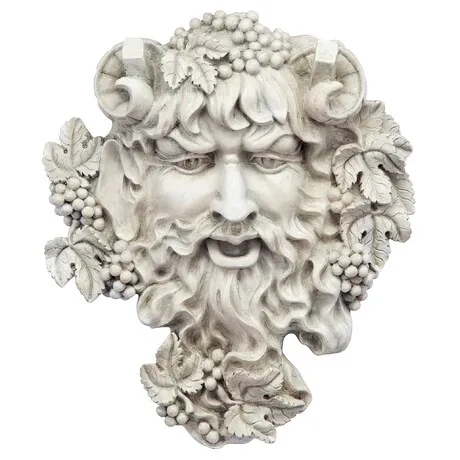 Bacchus, God of Wine Greenman Wall Sculpture: Medium