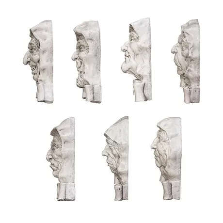 Seven Cardinal Sins Wall Sculptures: Complete Set