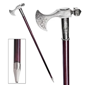 The Padrone Collection: Bavarian Pewter Walking Stick