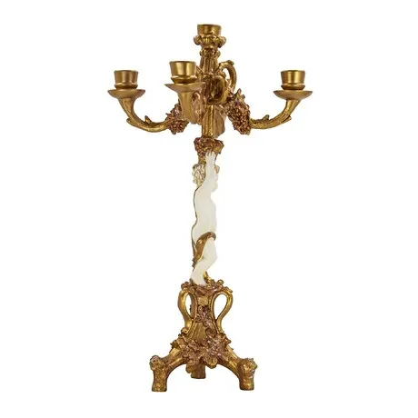 The Cherub's Harvest Candelabra Pair