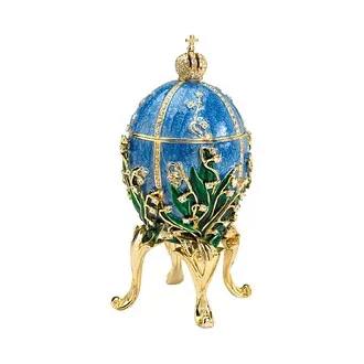 Empress Valentina Romanov-Style Collectible Enameled Egg