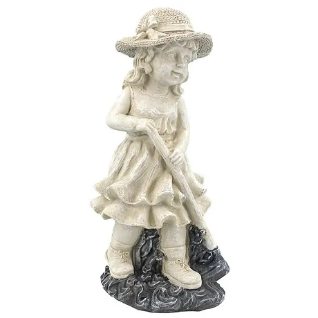 Young Gardener Girl Statue: Rebecca Medium