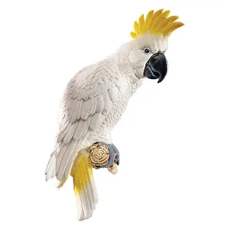 Sulphur-Crested Cockatoo Tropical Bird Wall Sculpture