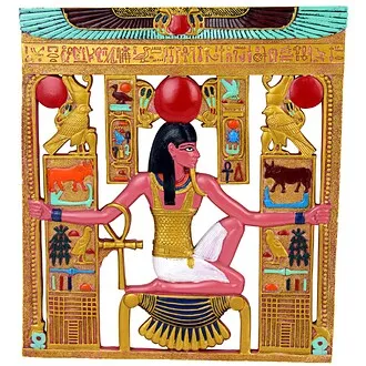 King Tut Cartouche Egyptian Wall Sculpture