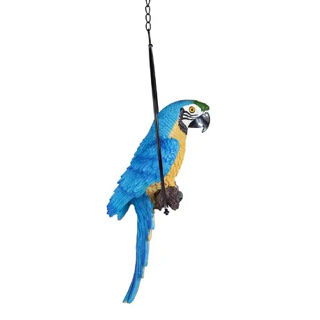 Polly in Paradise Parrot on Ring Perch: Medium