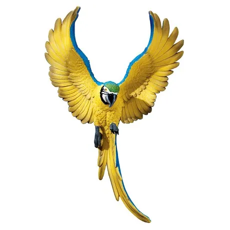 Phineas the Flapping Macaw Bird Wall Sculpture: Each