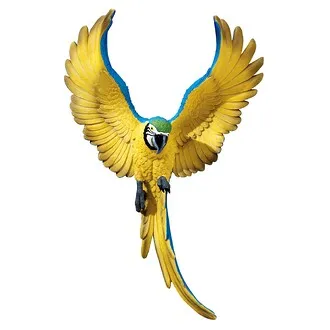 Phineas the Flapping Macaw Bird Wall Sculpture: Each