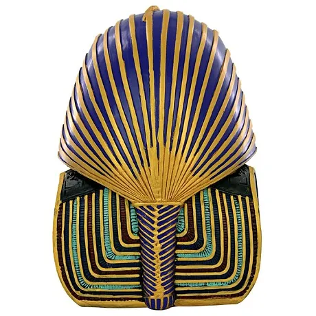 Golden Shroud of Tutankhamen Egyptian Bust Statue: Medium