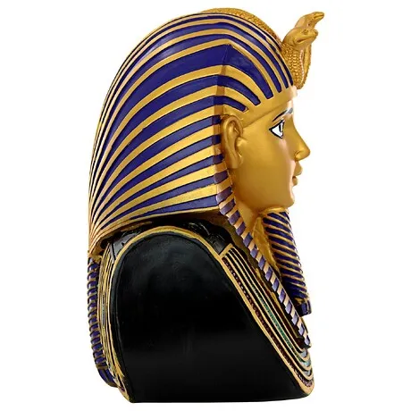 Golden Shroud of Tutankhamen Egyptian Bust Statue: Medium