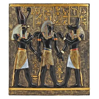 Rameses I Between Horus and Anubis Egyptian Wall Frieze