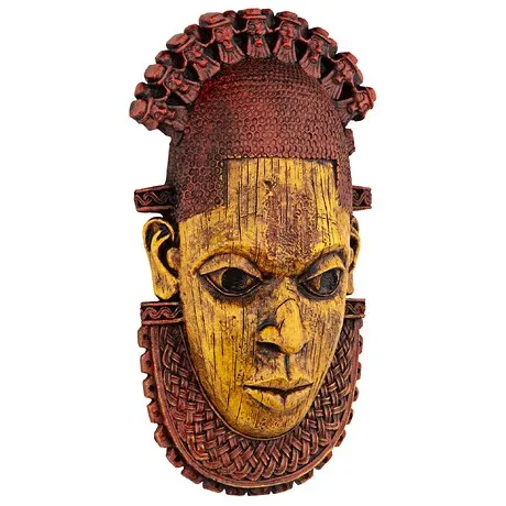 Queen Mother Iyoba African Mask Wall Sculpture