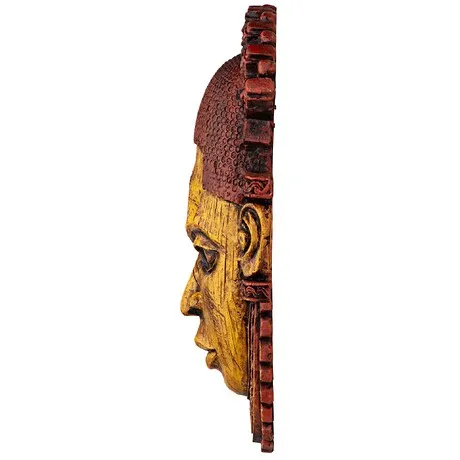 Queen Mother Iyoba African Mask Wall Sculpture
