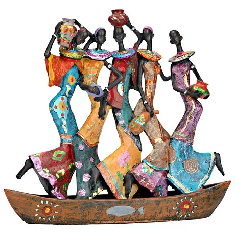 The Maiden Water Carriers of Ghana Sculpture
