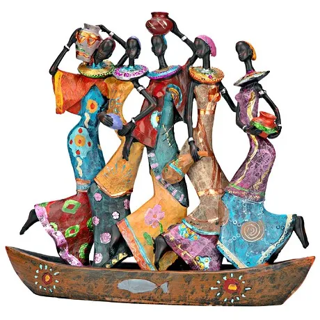 The Maiden Water Carriers of Ghana Sculpture