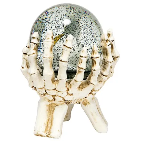 All-Seeing Eye of the Skeleton Water Globe Statue