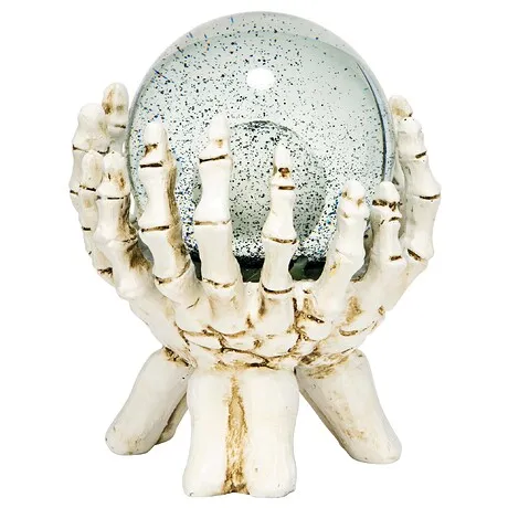 All-Seeing Eye of the Skeleton Water Globe Statue
