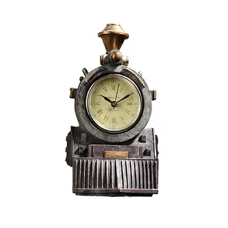 All Aboard Locomotive Train Sculptural Wall Clock
