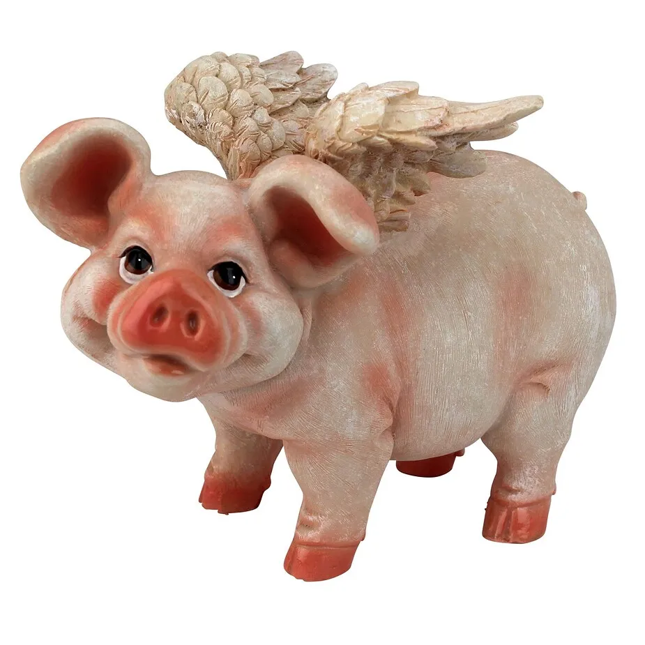 Hog Heaven Flying Pigs Statue Collection: Standing