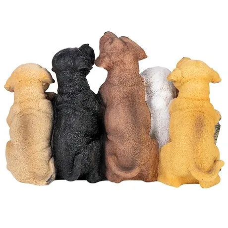 Puppy Parade Welcome Sign Statue