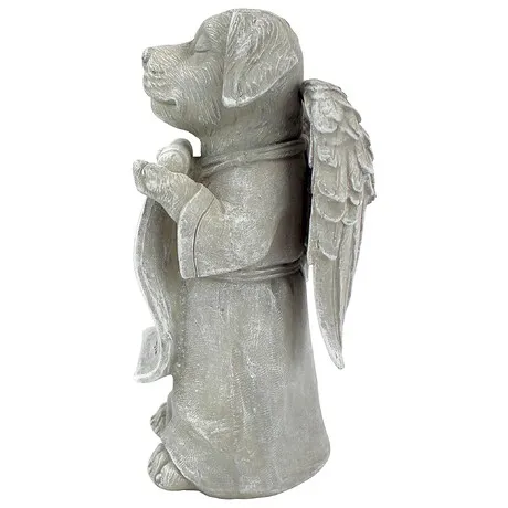 Paw Prints on our Hearts Memorial Dog Statue