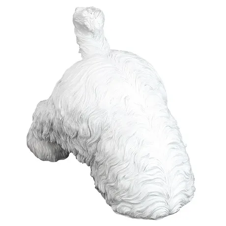 Highland Terrier Digging Dog Statue