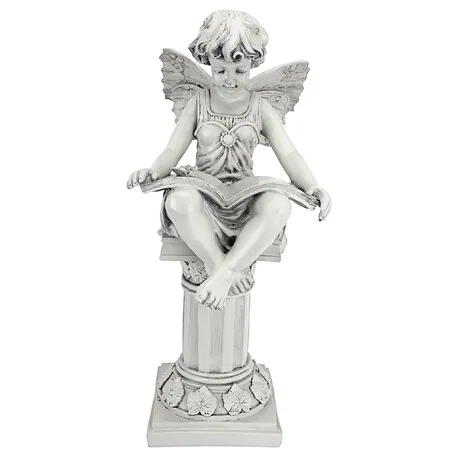 The British Reading Fairy Garden Statue