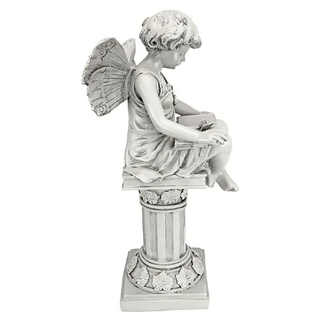 The British Reading Fairy Garden Statue
