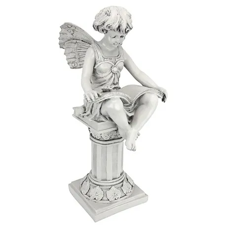 The British Reading Fairy Garden Statue