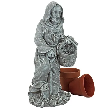 St. Fiacre the Gardener's Patron Saint Statue: Small