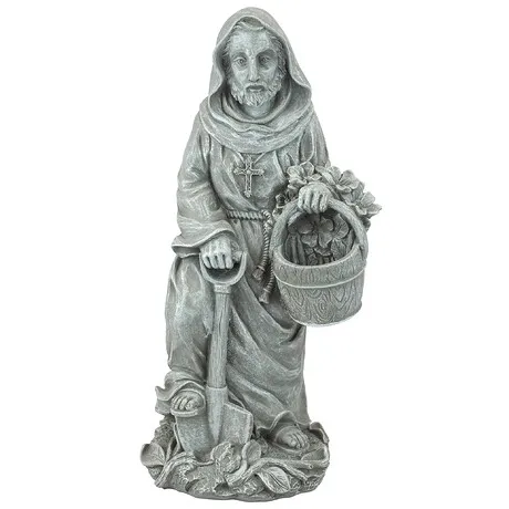 St. Fiacre the Gardener's Patron Saint Statue: Small