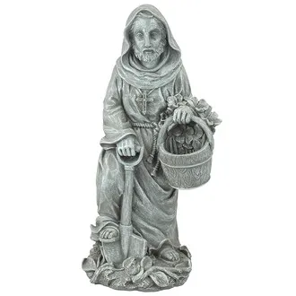 St. Fiacre the Gardener's Patron Saint Statue: Small