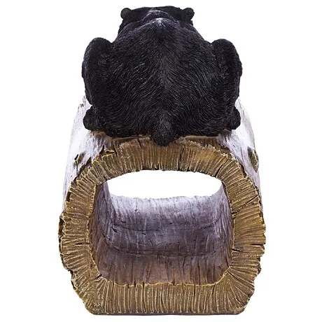 Black Bear Gutter Guardian Downspout Statue