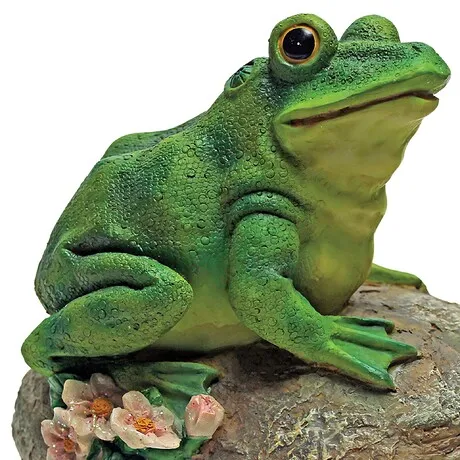 Thurston, the Frog, Garden Rock Sitting Toad Statue