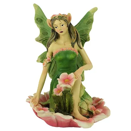 The Red and Green Fairy of Acorn Hollow Statues: Green