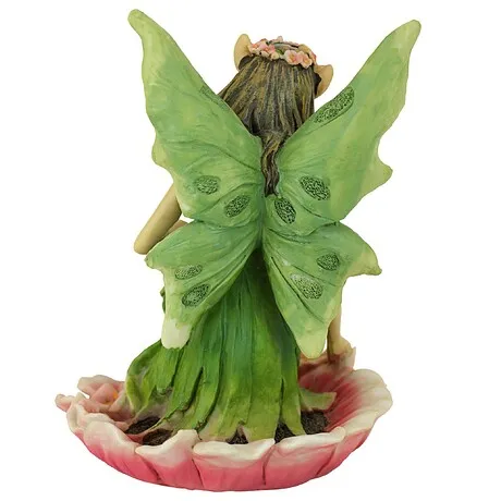 The Red and Green Fairy of Acorn Hollow Statues: Green