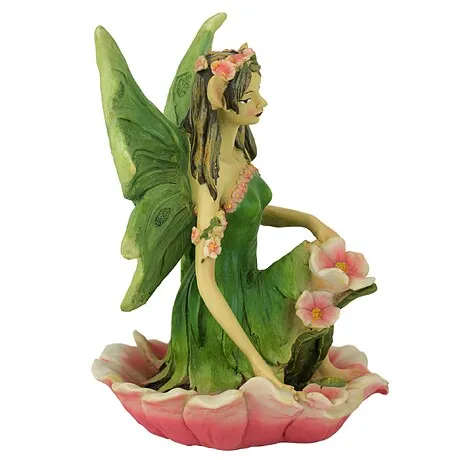 The Red and Green Fairy of Acorn Hollow Statues: Green