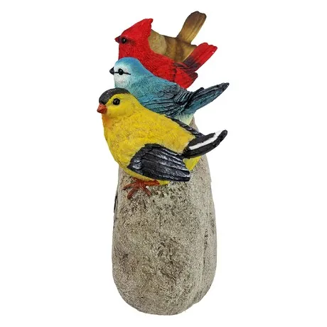 Birdy Welcome Sign Garden Stone Statue: Large