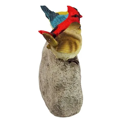 Birdy Welcome Sign Garden Stone Statue: Large