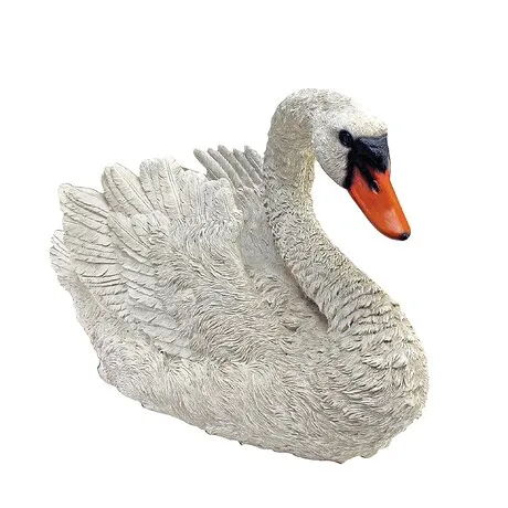 White Swan Garden Statue: Each
