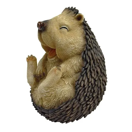 Roly-Poly Laughing Hedgehog Statue: Large