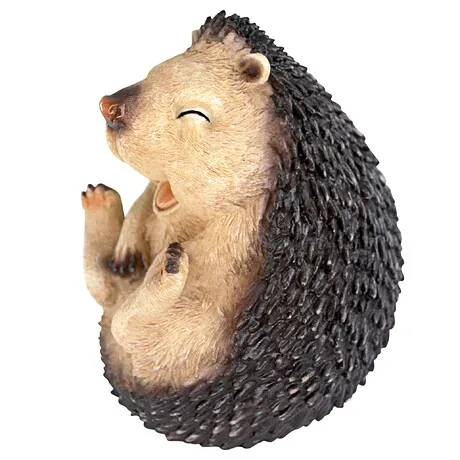 Roly-Poly Laughing Hedgehog Statue: Small