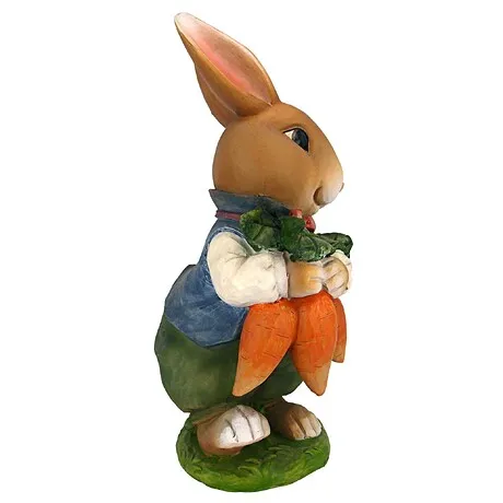 Bunny Hop Lane Mother and Father Rabbit Statues: Father