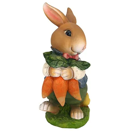 Bunny Hop Lane Mother and Father Rabbit Statues: Father