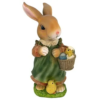 Bunny Hop Lane Mother and Father Rabbit Statues: Mother