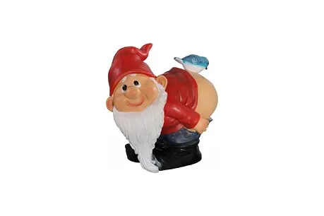 Loonie Moonie Bare Buttocks Garden Gnome Statue: Medium
