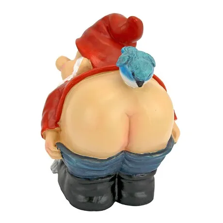 Loonie Moonie Bare Buttocks Garden Gnome Statue: Medium